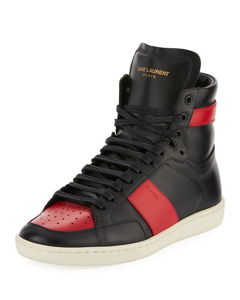 ysl mens sneakers sale|saint laurent high top sneakers.